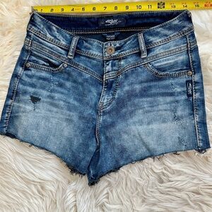 Seven7 denim jean shorts vintage high rise like new